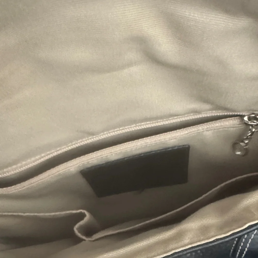Coach Black Pebble Leather Shoulder Bag